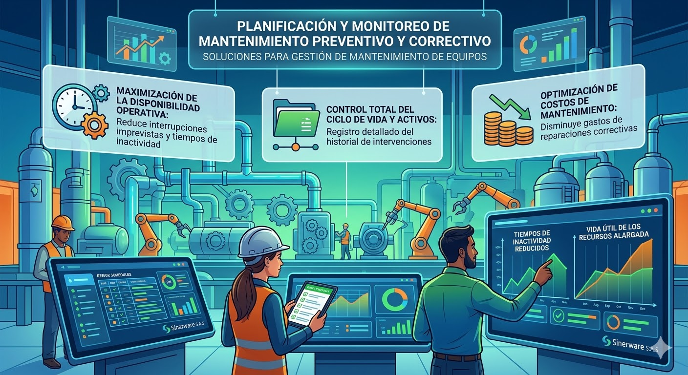 Soluciones para gestión de mantenimiento de equipos